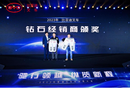 2023比亞迪叉車(chē)經(jīng)銷(xiāo)商大會(huì )圓滿(mǎn)收官，世恒機械再獲殊榮！